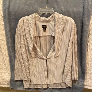 Chico’s travelers collection.  Silver blouse.  Size 3.  Great condition.